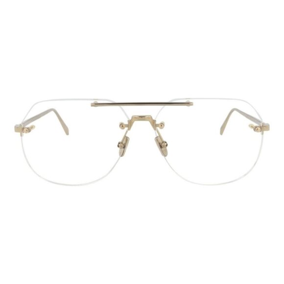 Berluti Mens Aviator Gold Gold Transparent Fashion Designer Eyewear